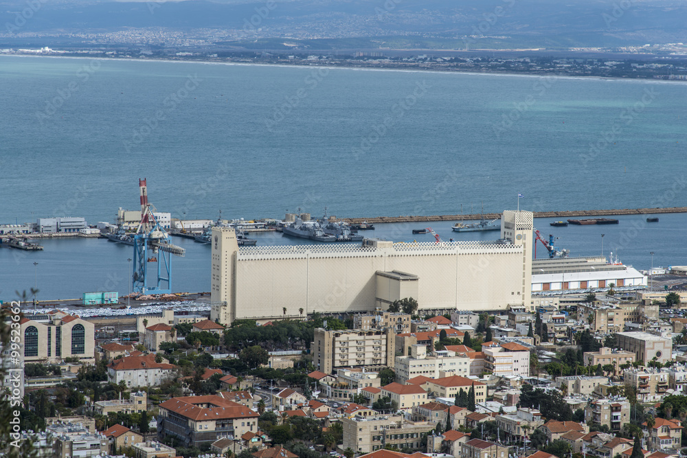 View of Haifa harbor