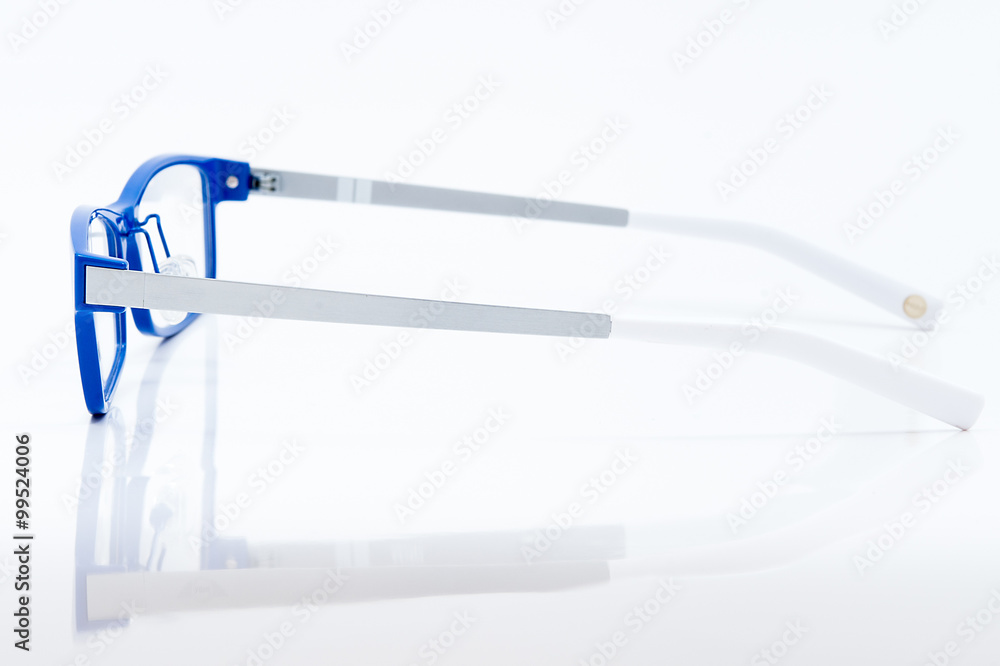 blue glasses isolated on white background blue glasses isolated on white background