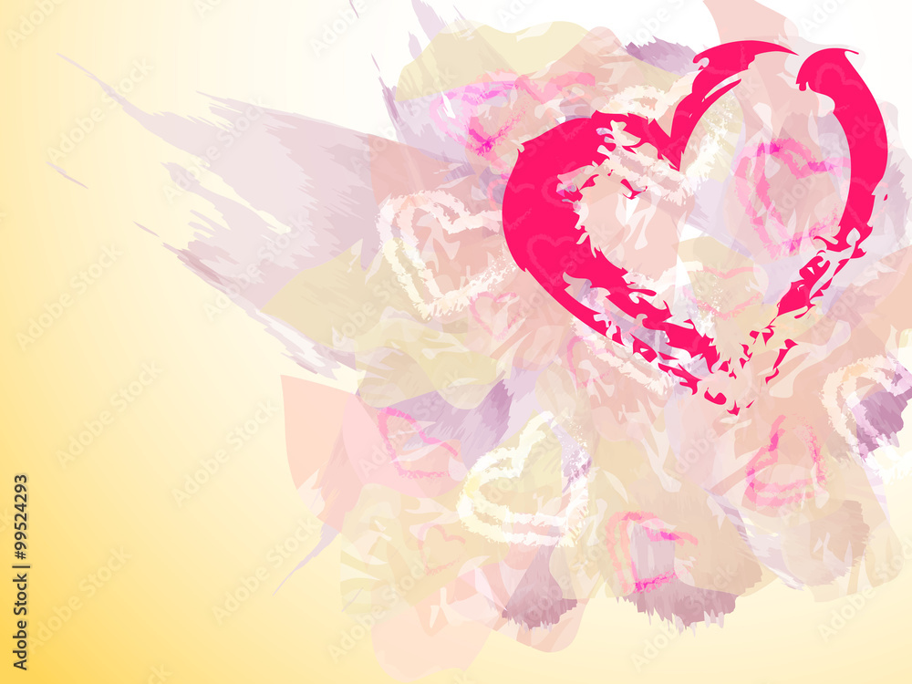 Watercolor heart Watercolor heart