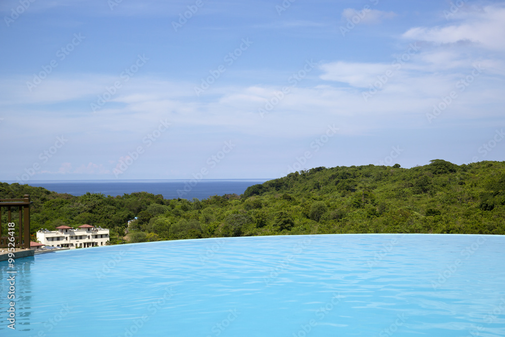 Swimming pool at luxury tropical resort