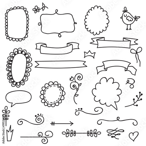 Cute vintage frames set