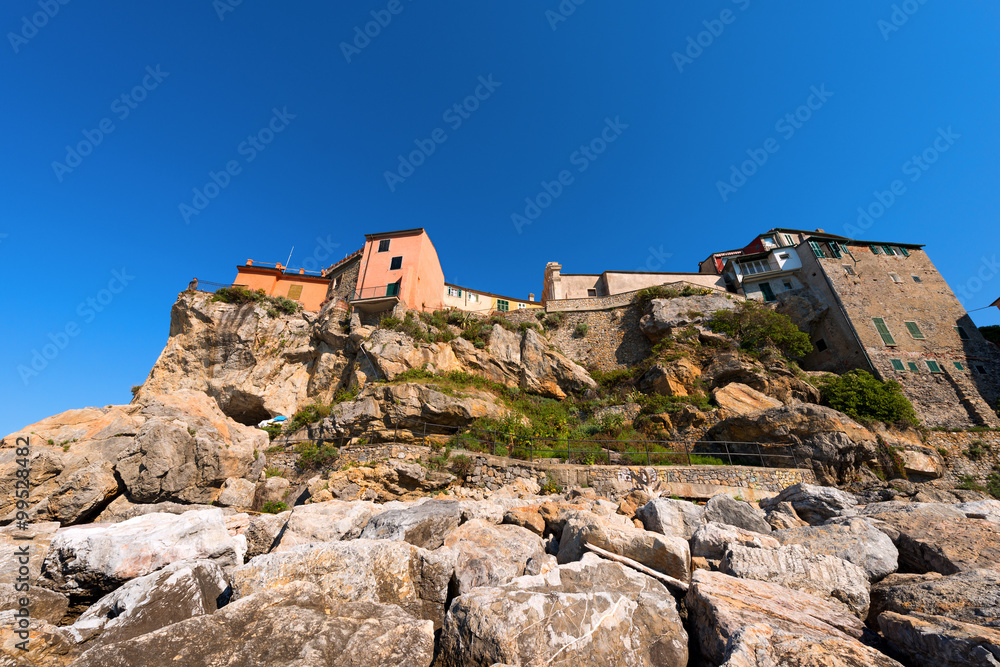 Tellaro - Golfo dei Poeti - Liguria Italy / The ancient small village of Tellaro near Lerici, La Spezia in the Golfo dei Poeti (Gulf of poets or Gulf of La Spezia) Italy