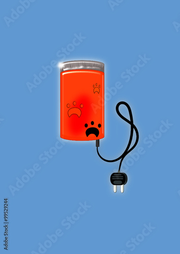 Máquina eléctrica para pelar perros u otras mascotas.