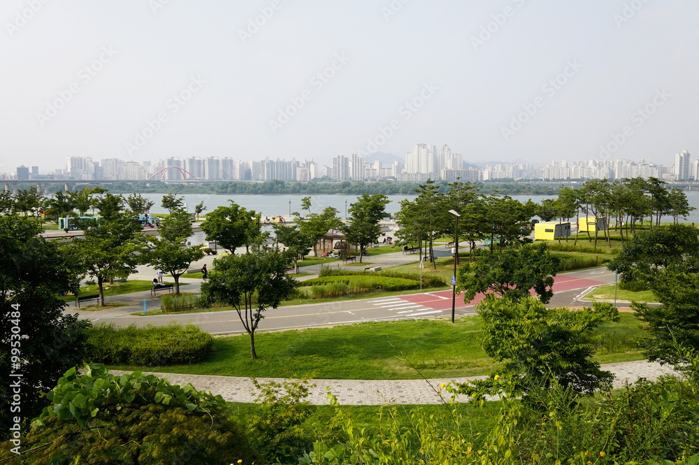 Hangang park in Seoul Hangang park in Seoul