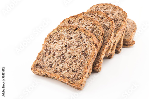 Whole grain bread sprouted wheat photo