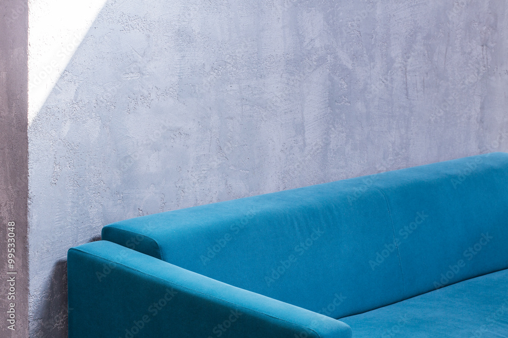 Comfortable modern blue sofa Comfortable modern blue sofa