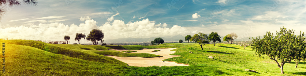 golf field landscape