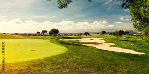 golf field landscape photo