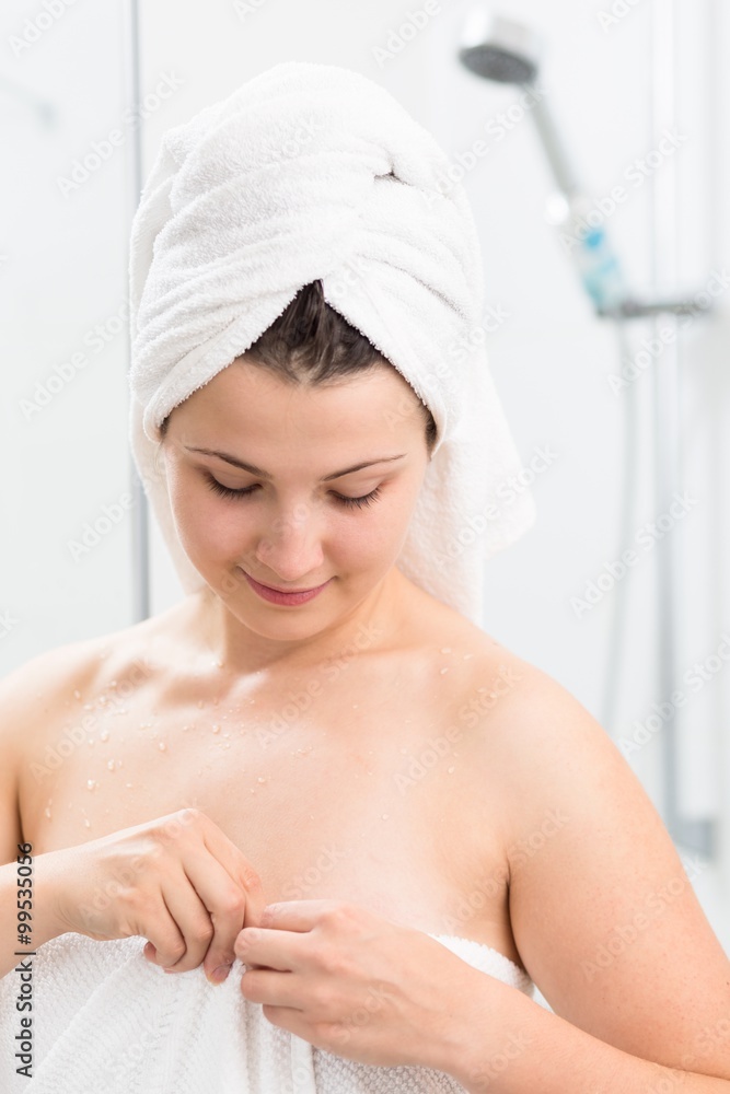 Towel on the head Towel on the head