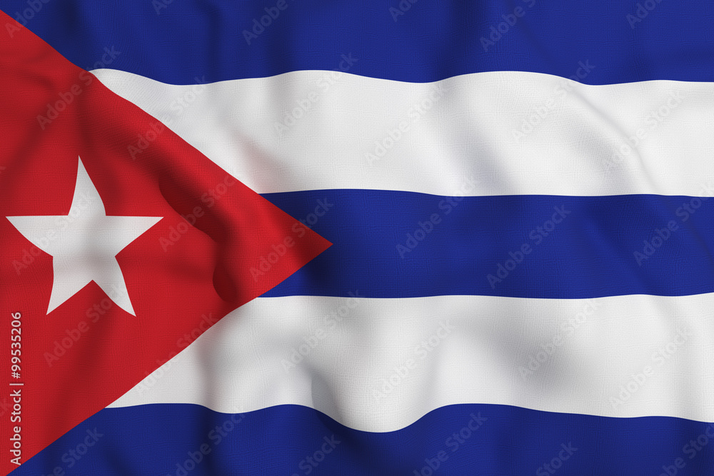 Naklejka premium cuba flag