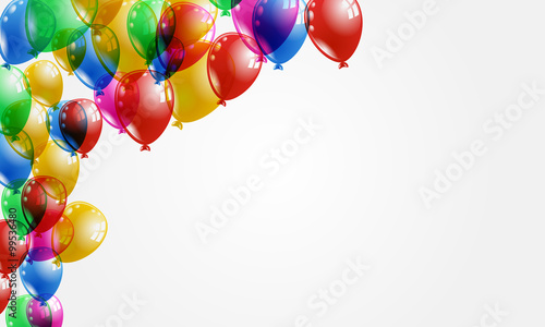 Luftballons - Hintergrund (Icon-Set bunt)