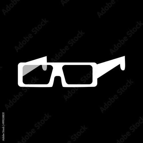 White glasses icon