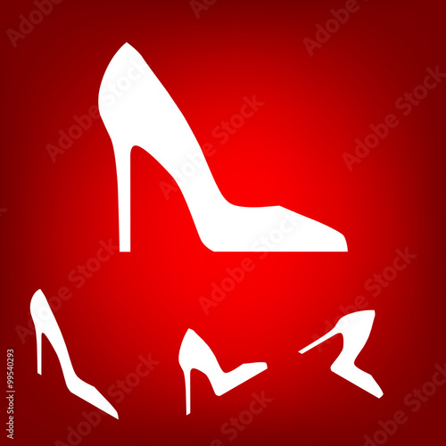 Woman shoe icon