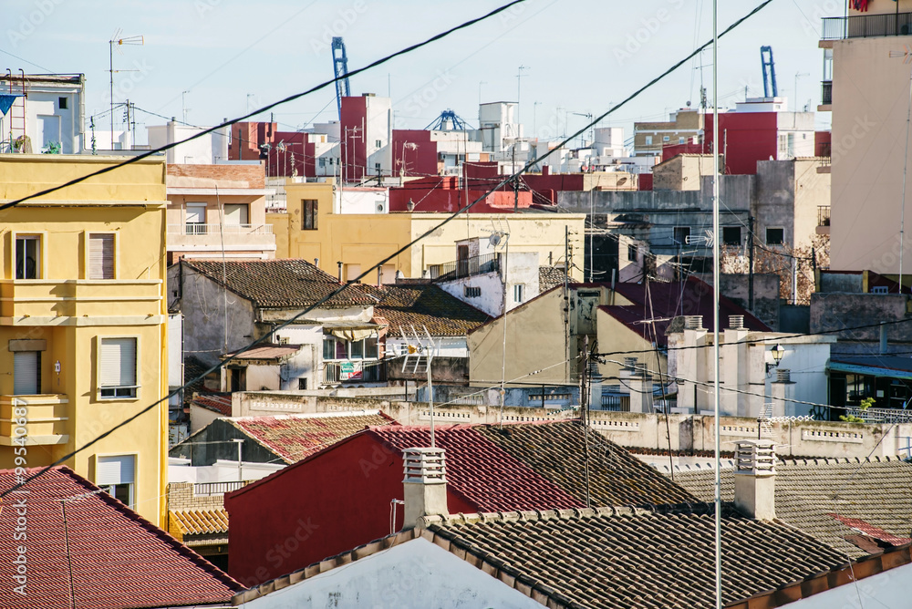 Fototapeta premium roofs in the Valencia