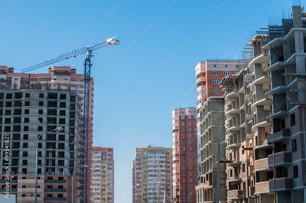 Fototapeta premium Panorama of the new urban area