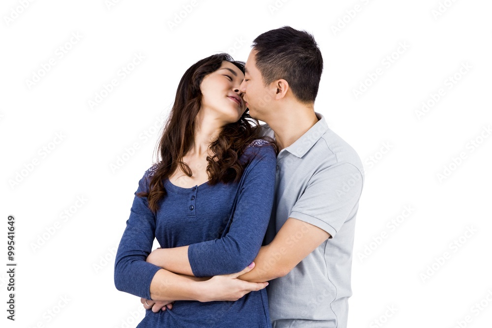 Affectionate couple embracing each other Affectionate couple embracing each other