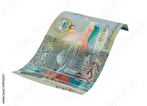 1 Kuwaiti dinar bank note.