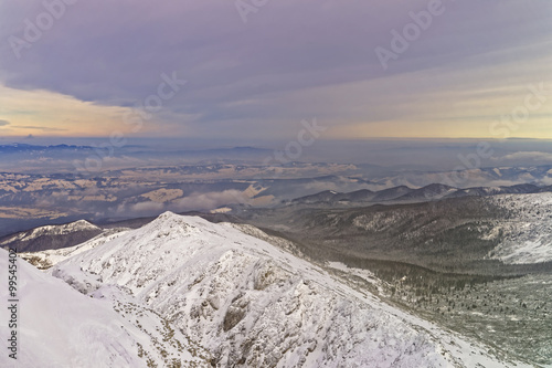Kasprowy Wierch peak in Zakopane in Tatra Mountains in winter © Roman Babakin