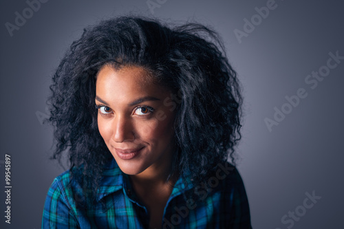 Close up portrait of african american woman