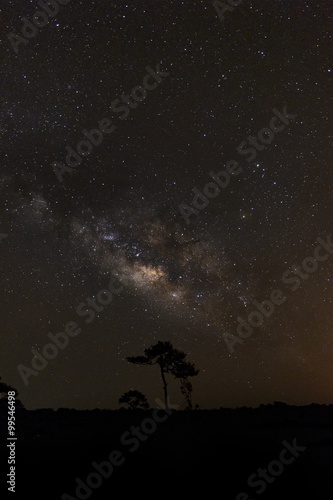 The Milky Way at Phu Hin Rong Kla National Park,Phitsanulok Thai