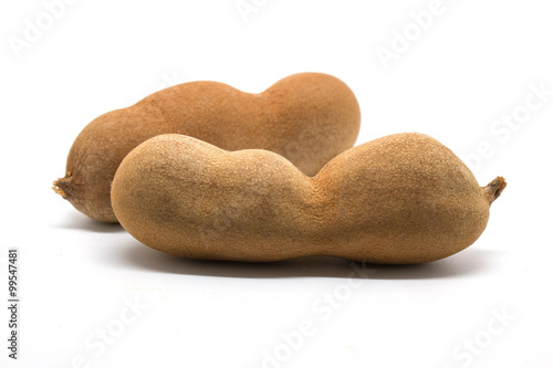 tamarind on white background