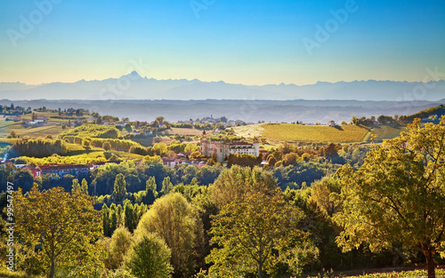 Costigliole d Asti  Piedmont  Italy   landscape