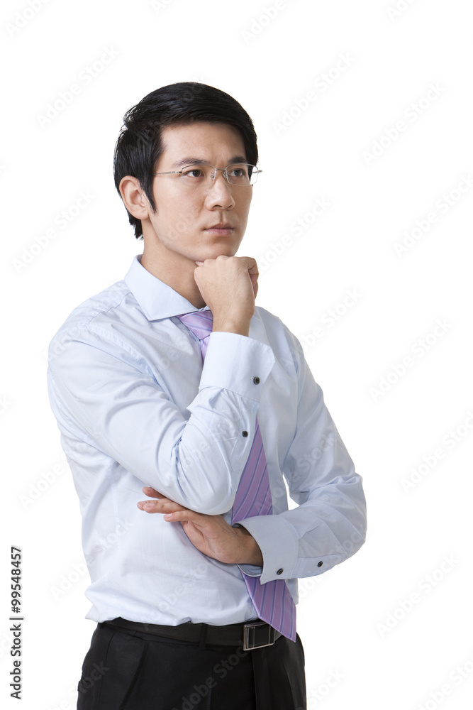 Portrait of a Pensive Businessman Portrait of a Pensive Businessman