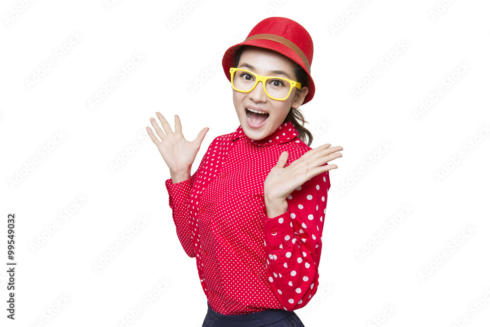 Surprised young woman Surprised young woman
