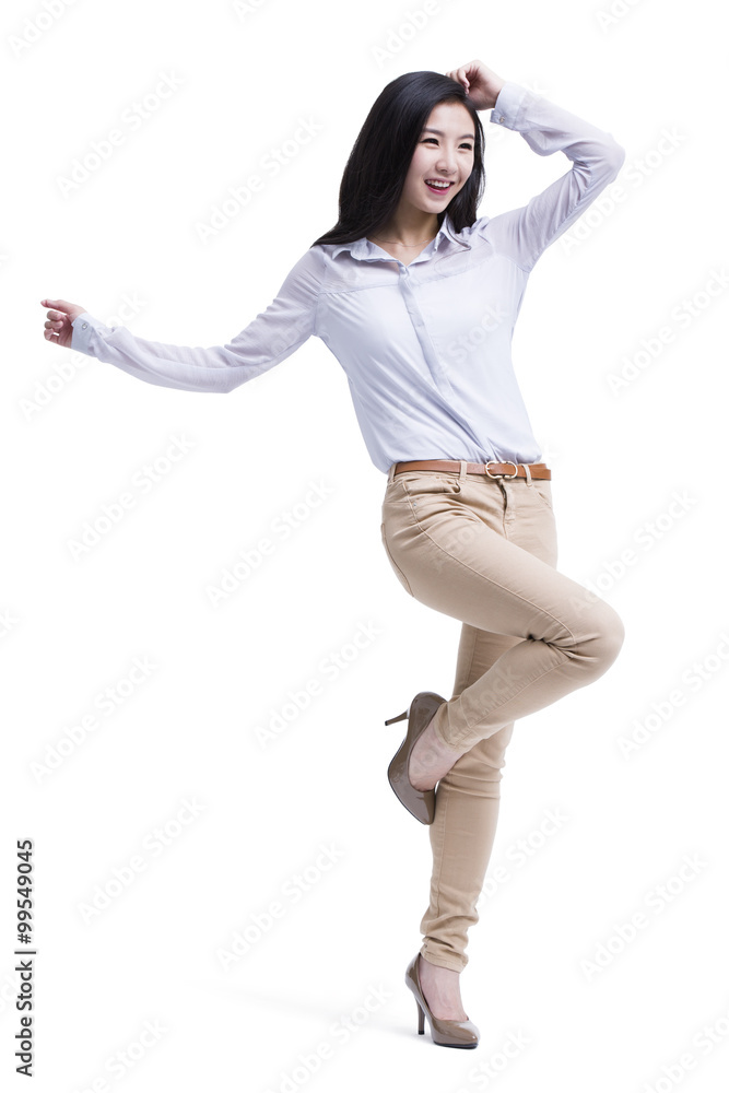Fashionable young businesswoman Fashionable young businesswoman