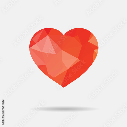 Valentine's day, simple red heart