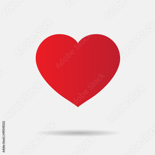 Valentine's day, simple red heart