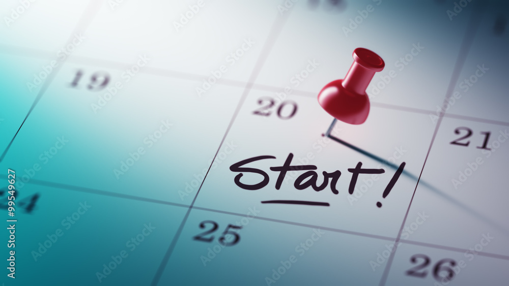Concept image of a Calendar with a red push pin. Closeup shot of Concept image of a Calendar with a red push pin. Closeup shot of