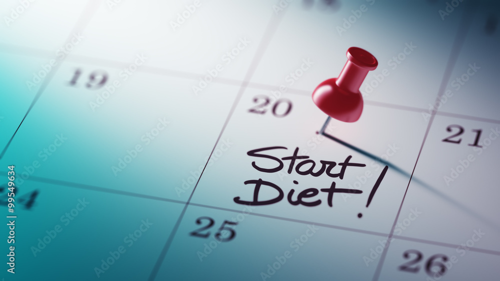 Concept image of a Calendar with a red push pin. Closeup shot of Concept image of a Calendar with a red push pin. Closeup shot of