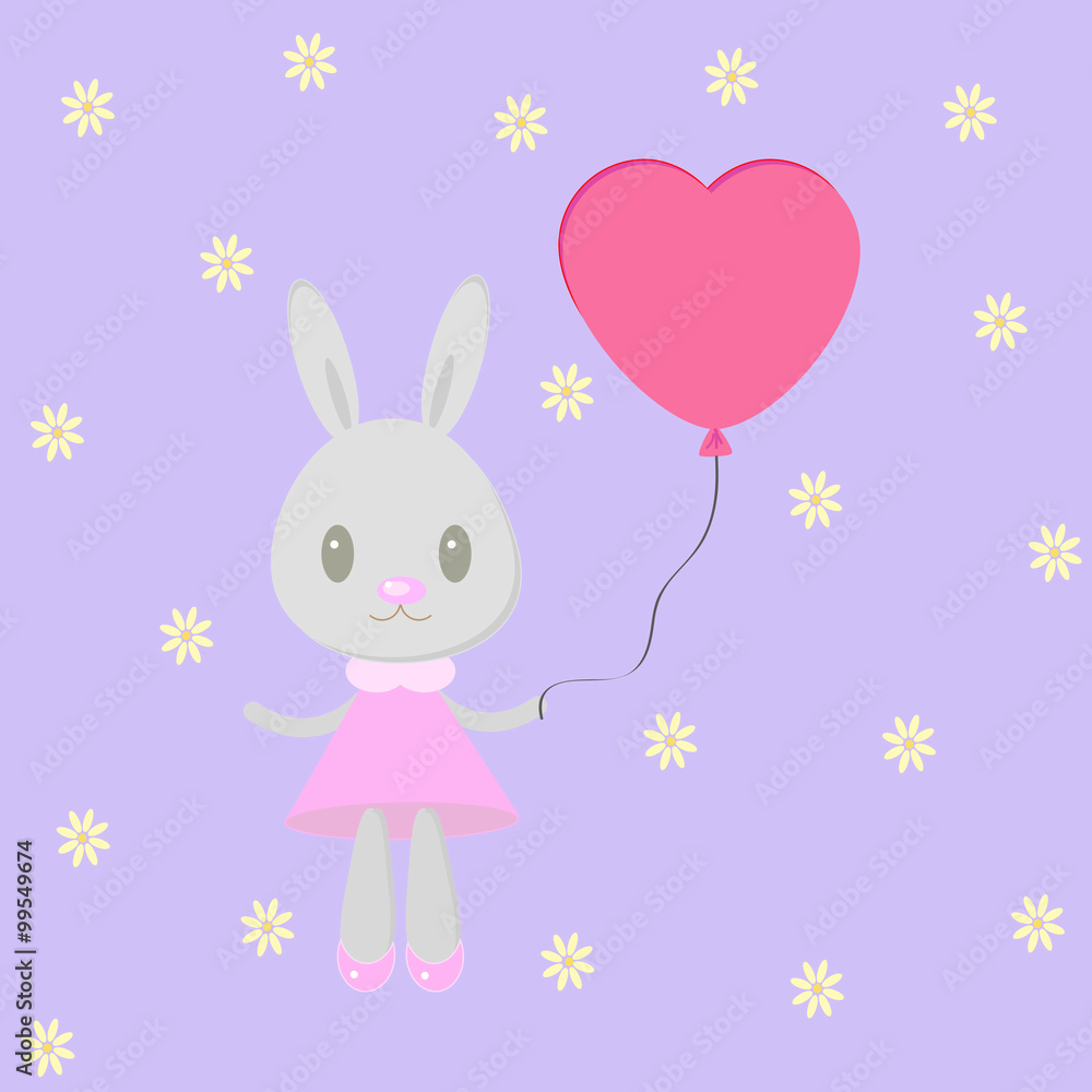 Bunny with heart Bunny with heart