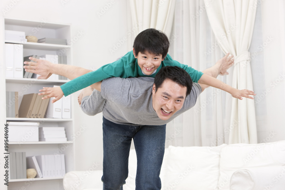 Father playing with son Father playing with son