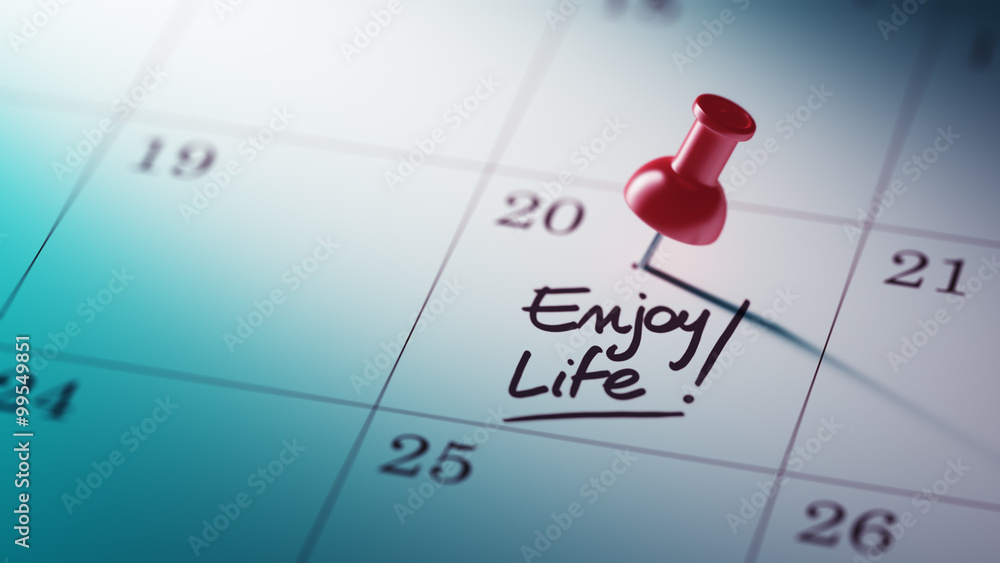 Concept image of a Calendar with a red push pin. Closeup shot of Concept image of a Calendar with a red push pin. Closeup shot of