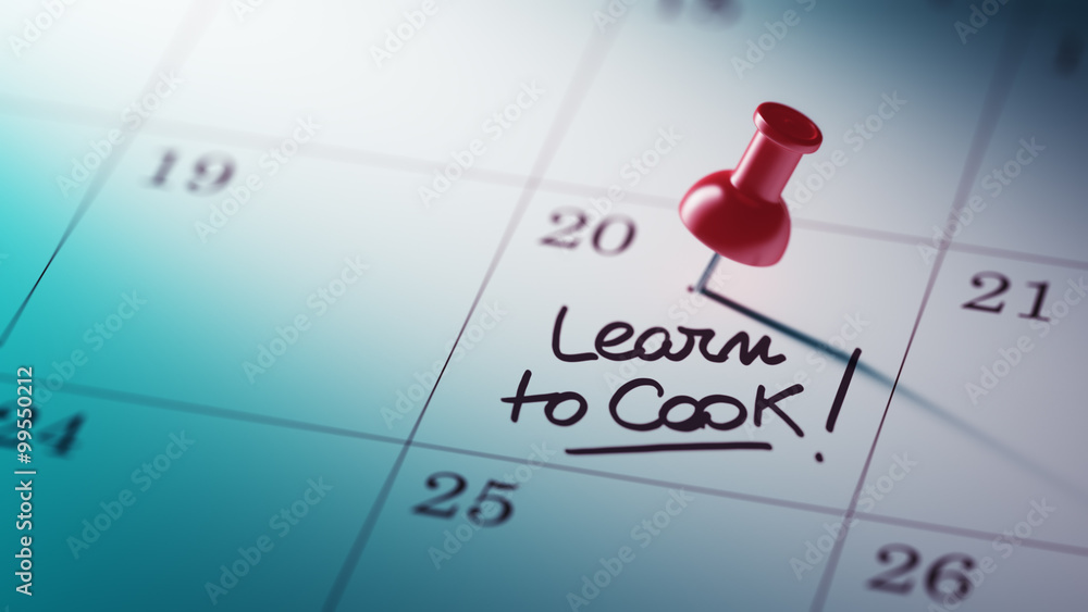 Concept image of a Calendar with a red push pin. Closeup shot of Concept image of a Calendar with a red push pin. Closeup shot of