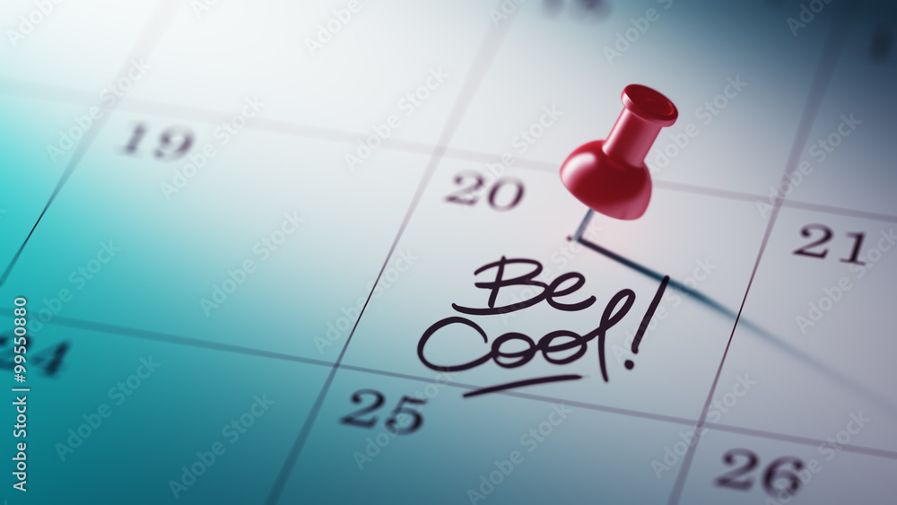 Concept image of a Calendar with a red push pin. Closeup shot of Concept image of a Calendar with a red push pin. Closeup shot of