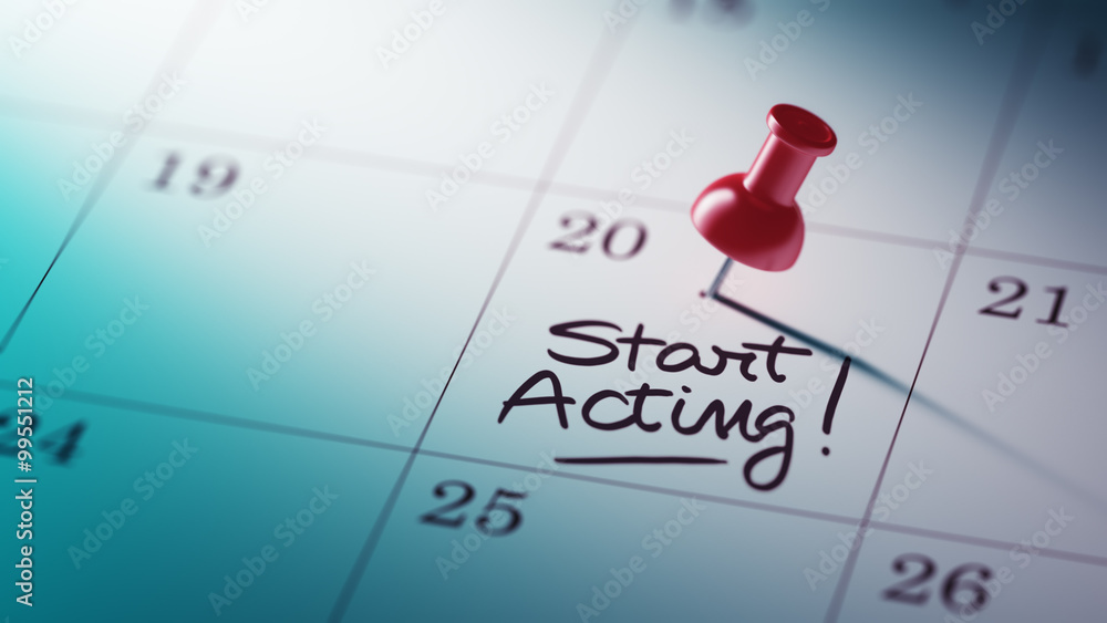 Concept image of a Calendar with a red push pin. Closeup shot of Concept image of a Calendar with a red push pin. Closeup shot of