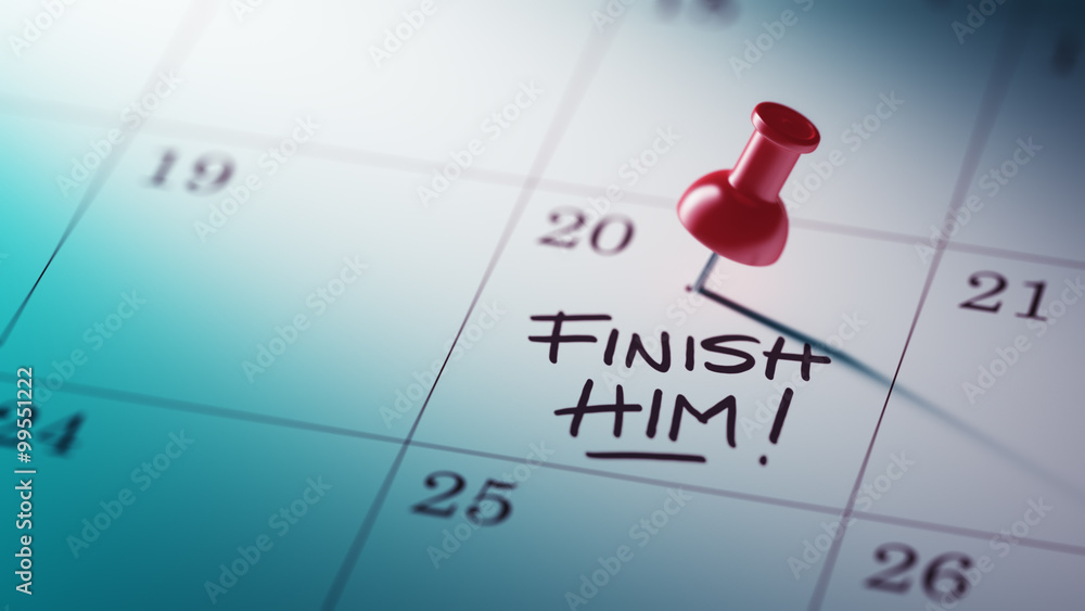Concept image of a Calendar with a red push pin. Closeup shot of Concept image of a Calendar with a red push pin. Closeup shot of