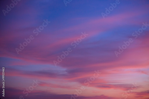 The sky in twilight time background.