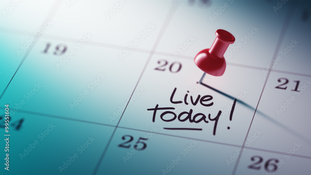 Concept image of a Calendar with a red push pin. Closeup shot of Concept image of a Calendar with a red push pin. Closeup shot of