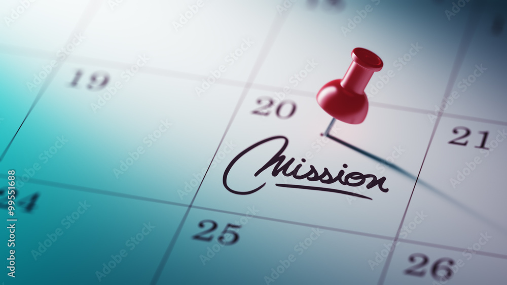 Concept image of a Calendar with a red push pin. Closeup shot of Concept image of a Calendar with a red push pin. Closeup shot of