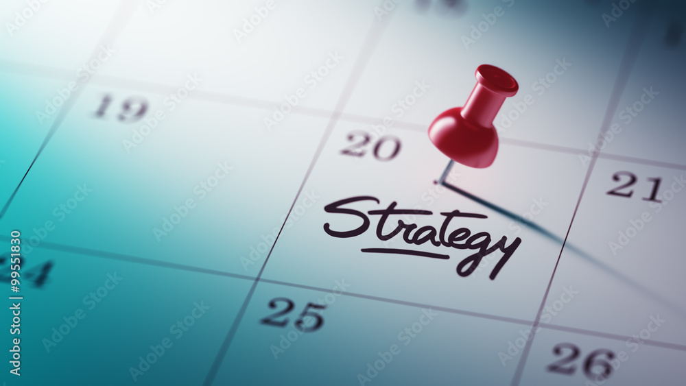 Concept image of a Calendar with a red push pin. Closeup shot of Concept image of a Calendar with a red push pin. Closeup shot of