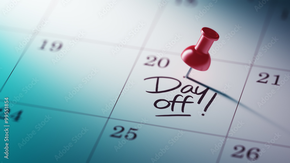 Concept image of a Calendar with a red push pin. Closeup shot of Concept image of a Calendar with a red push pin. Closeup shot of
