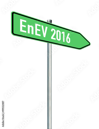 EnEV 2016 3 / Wegweiser, freigestellt
