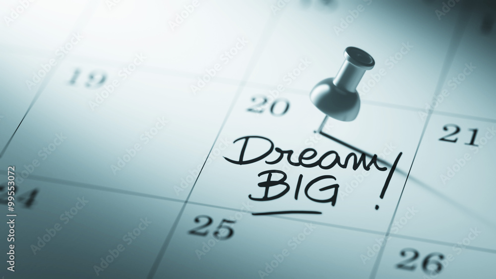 Concept image of a Calendar with a push pin. Closeup shot of a t Concept image of a Calendar with a push pin. Closeup shot of a t
