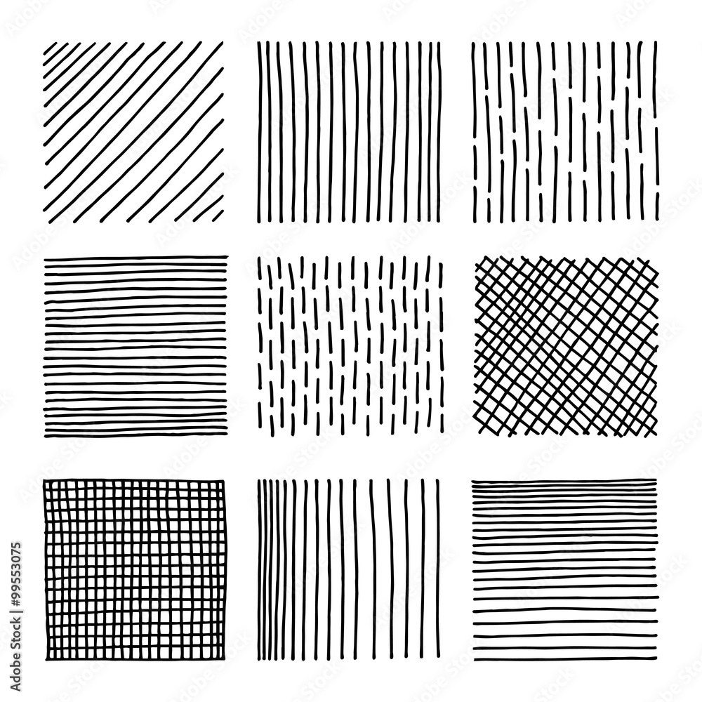 Set of ink hand drawn vector design elements. Set of ink hand drawn vector design elements.