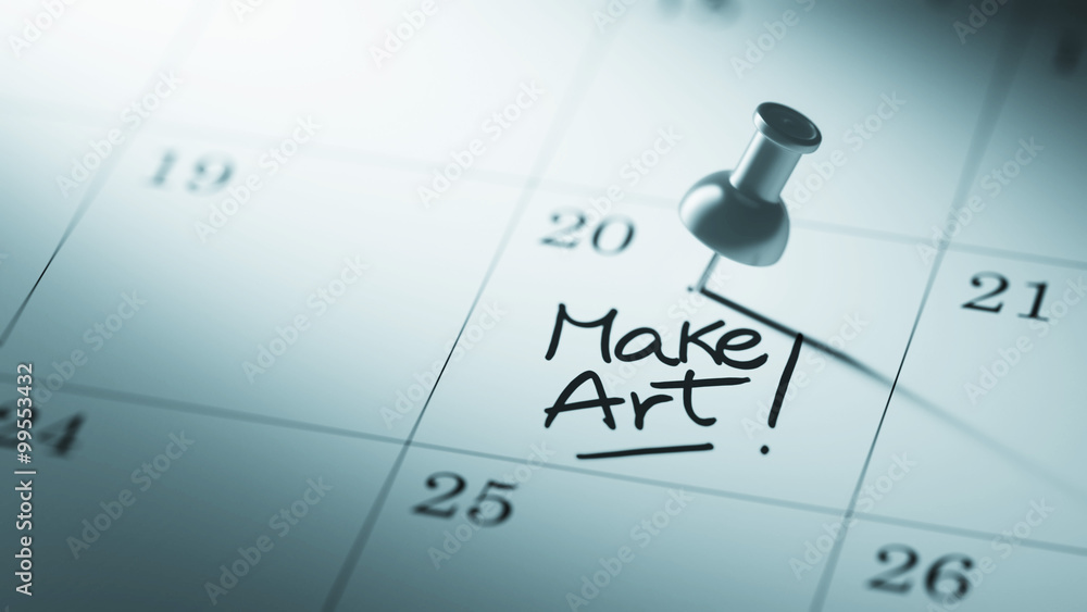 Concept image of a Calendar with a push pin. Closeup shot of a t Concept image of a Calendar with a push pin. Closeup shot of a t