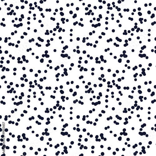 Hand drawn seamless indigo irregular random dot and spot texture © Ms.Moloko